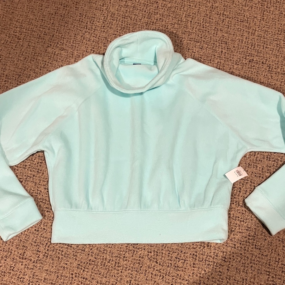Old Navy Girls Cowl Neck Sweater in Soft Blue